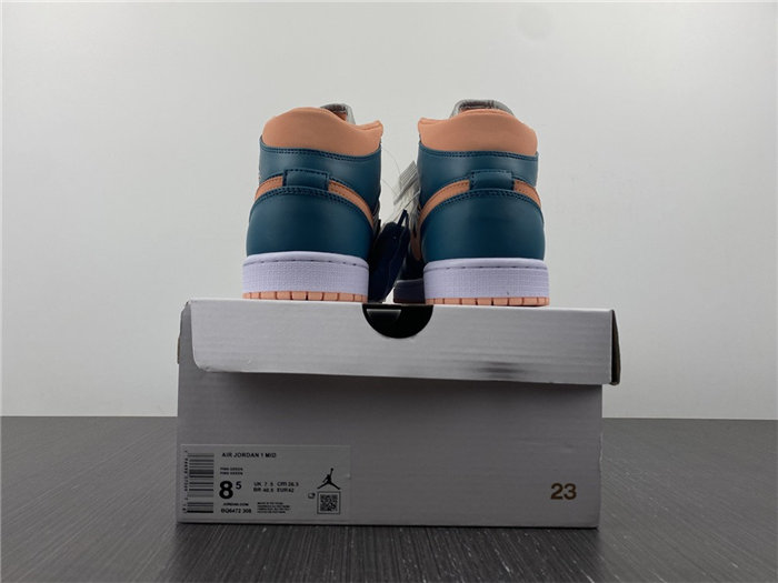 Jordan1 Mid Dark Teal Green BQ6472-308