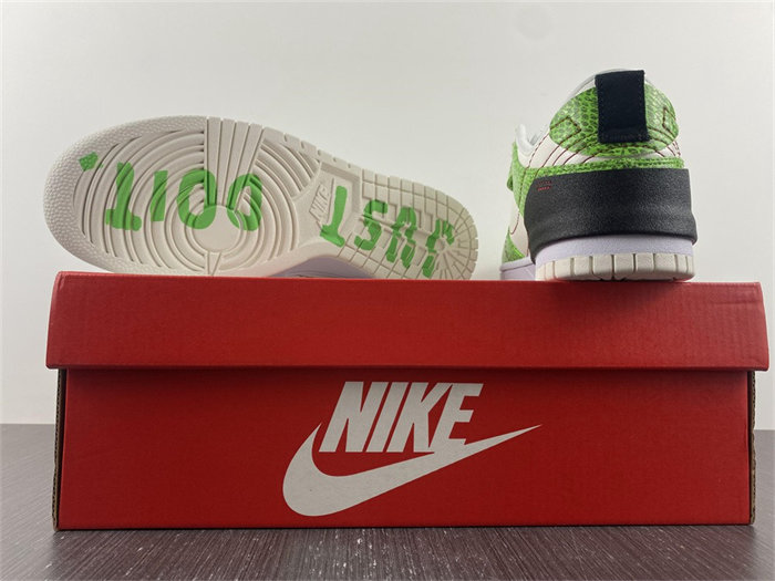 Nike Dunk Low Disrupt 2 Just Do It Snakeskin Green DV1491-101