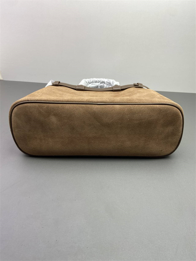 Suede Buckle Handbag