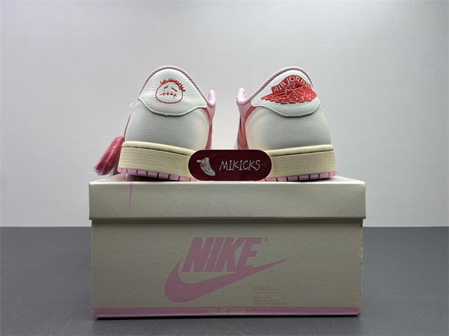 Travis Scott × AJ1 Low "Shy Pink" IQ7604-101
