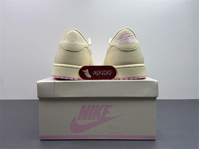 Travis Scott x Air Jordan 1 Low OG Shy Pink IQ7604-100